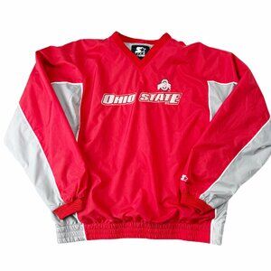 Ohio State - OSU Starter Jacket Pullover Windbreaker Unisex Mens Womens